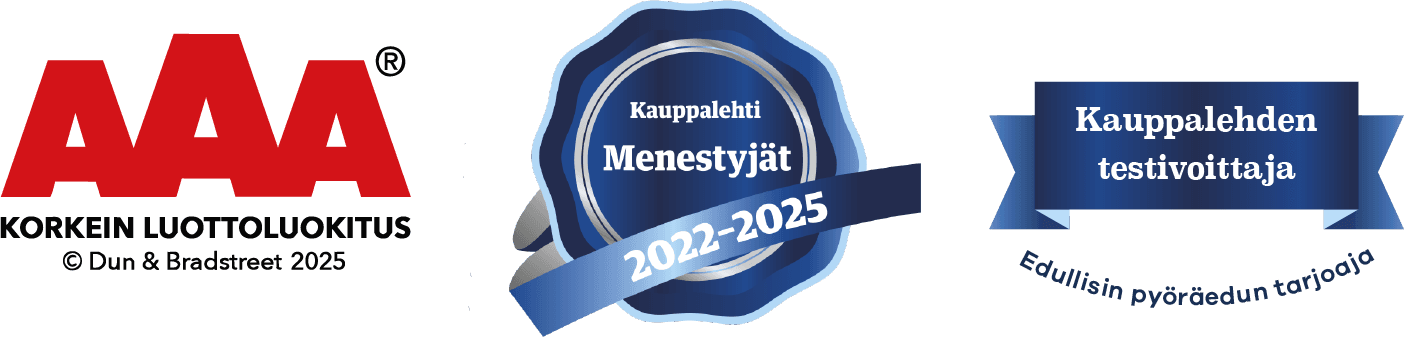 Etufillari Palkinnot - AAA Luottoluokitus, Kauppalehti Menestyjät, Kauppalehden testivoittaja