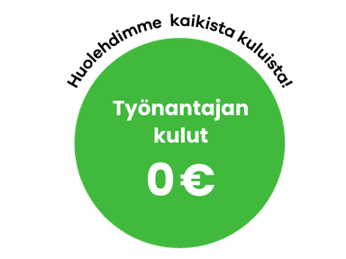 Työnantajan kulut 0 € -leima