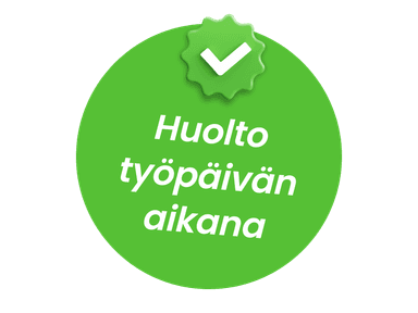 Huolto työpäivän aikana -leima