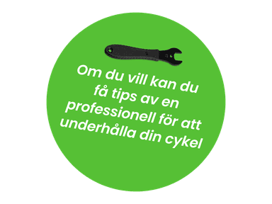 Professionella tips för cykelunderhåll -stämpel