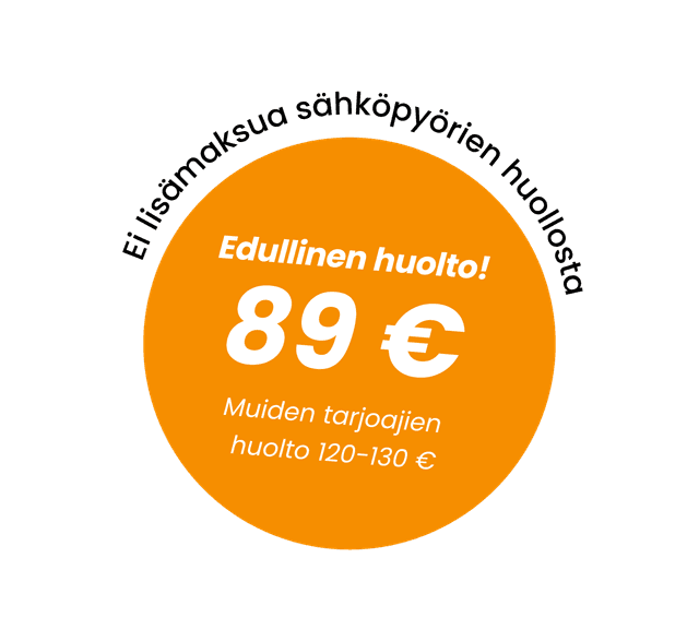 Edullinen huolto 89 €
