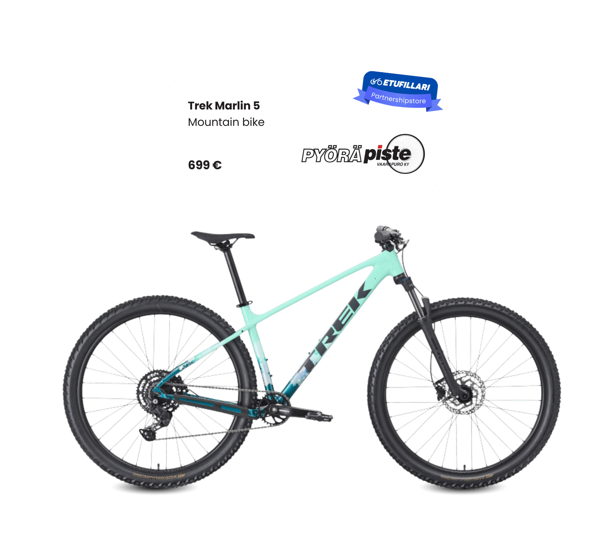 Employee bike and store selection: Pyöräpiste Vaarapuro