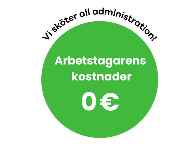 Stämpel: arbetsgivarens kostnader 0 €
