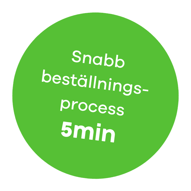 Beställning av tjänstecykel går snabbt – hela beställningsprocessen tar bara fem minuter.