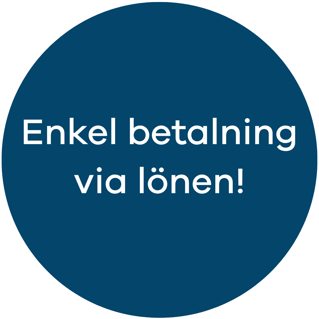 Betalning av tjänstecykel sköts enkelt via lönen.