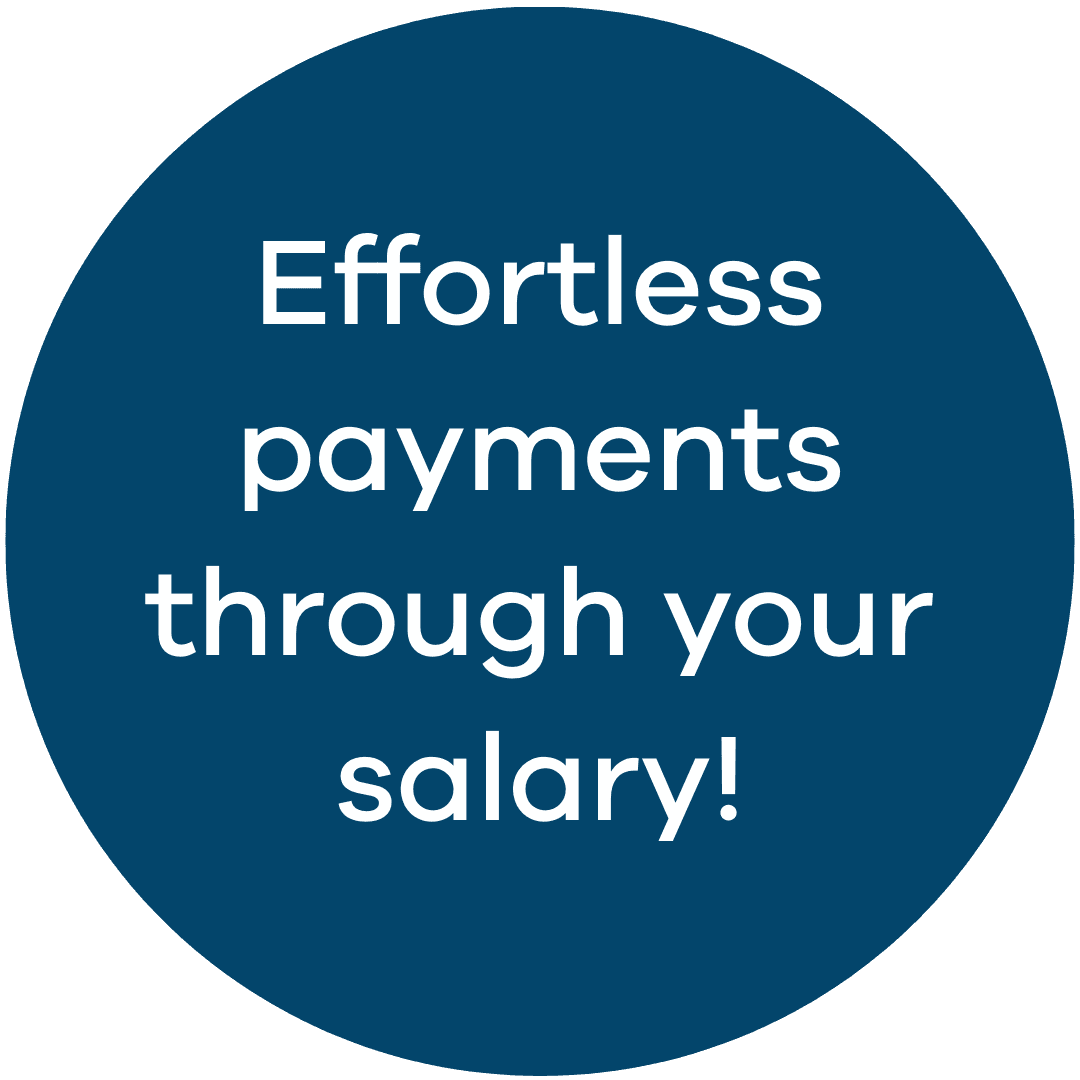 Payment for a benefit bike is easily handled through payroll.